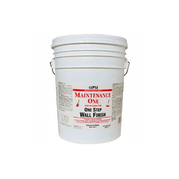 General Paint Maintenance One Paint & Primer, One Step Paint, Flat Finish, Contractor White, 5-Gallon - 440610 440610 - main